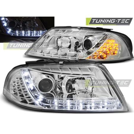 Fari Anteriori Luci Diurne Cromato per Volkswagen Passat 3BG B5 Fl 09/2000-03/2005 (Cod. TT-LPVWC7)