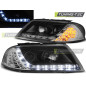 Fari Anteriori Luci Diurne Nero per Volkswagen Passat 3BG B5 Fl 09/2000-03/2005 (Cod. TT-LPVWC8)