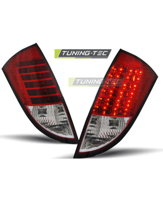 Fanali Posteriori LED LED Rosso/bianco per Ford Focus 1 Hb 1998-2004 (Cod. TT-LDFO24)