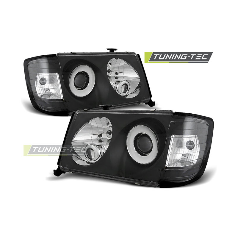 Fari Anteriori Nero per Mercedes-Benz W124 01/1985-04/1993 (Cod. TT-LPME06)