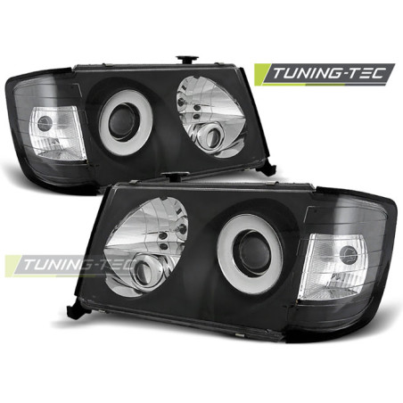 Fari Anteriori Nero per Mercedes-Benz W124 01/1985-04/1993 (Cod. TT-LPME06)