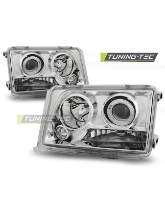 Fari Anteriori Cromato per Mercedes-Benz W124 Classe E 05/1993-06/1995 (Cod. TT-LPME48)