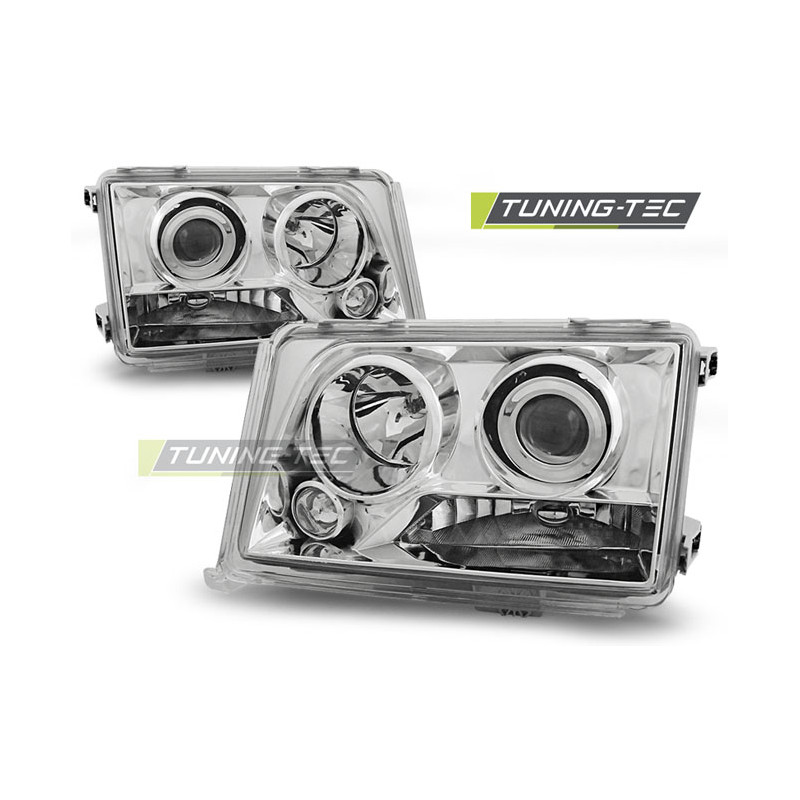 Fari Anteriori Cromato per Mercedes-Benz W124 Classe E 05/1993-06/1995 (Cod. TT-LPME48)