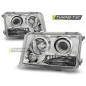 Fari Anteriori Cromato per Mercedes-Benz W124 Classe E 05/1993-06/1995 (Cod. TT-LPME48)