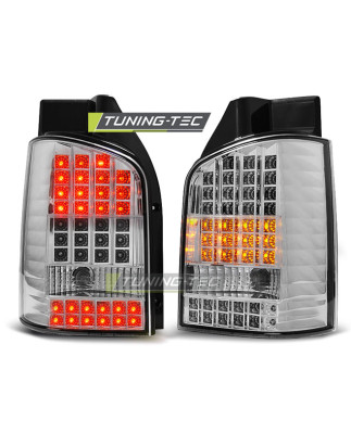 Fanali Posteriori LED Cromato per Volkswagen T5 04/2003-2009 (Cod. TT-LDVW41)