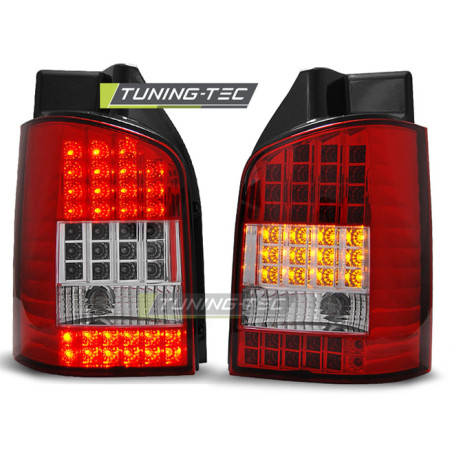 Fanali Posteriori LED Rosso/bianco per Volkswagen T5 04/2003-2009 (Cod. TT-LDVW44)