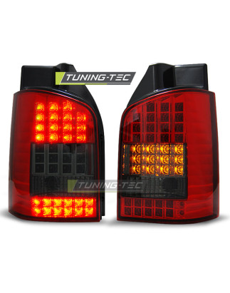 Fanali Posteriori LED Rosso Fumé per Volkswagen T5 04/2003-2009 (Cod. TT-LDVW45)