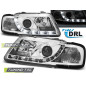 Fari Anteriori Luci Diurne DRL Cromato per Audi A3 8L 08/1996-08/2000 (Cod. TT-LPAU61)