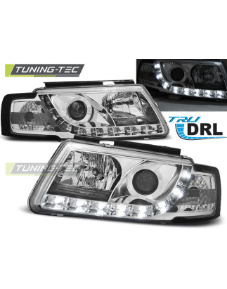 Fari Anteriori Luci Diurne DRL Cromato per Volkswagen Passat B5 3B 11/1996-08/2000 (Cod. TT-LPVWD6)