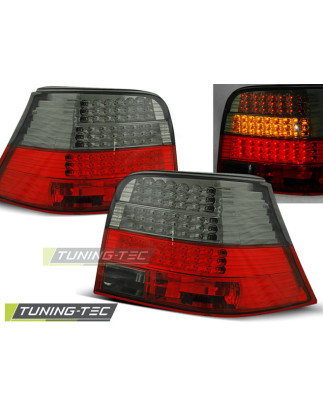 Fanali Posteriori LED Rosso Fumé per Volkswagen Golf 4 09/1997-09/2003 (Cod. TT-LDVW32)