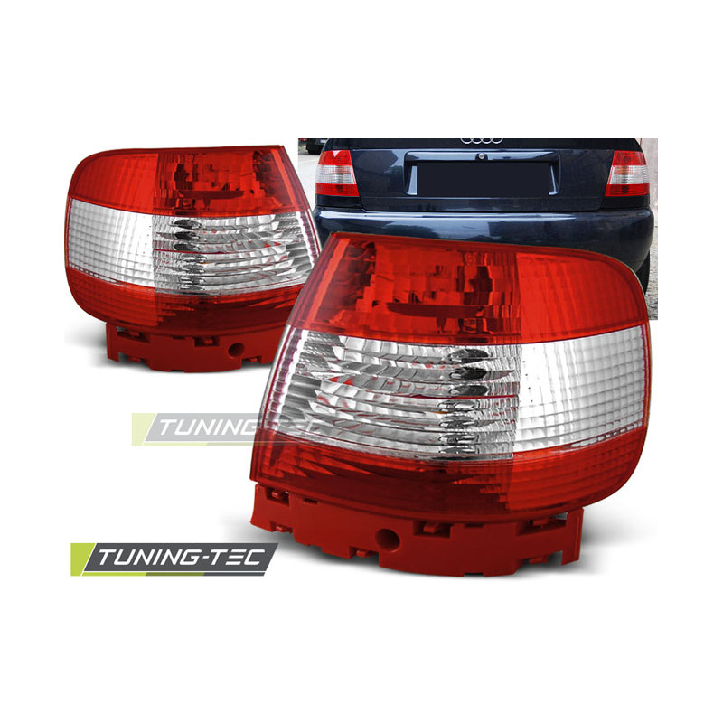 Fanali Posteriori Rosso/bianco per Audi A4 11/1994-09/2000 (Cod. TT-LTAU10)