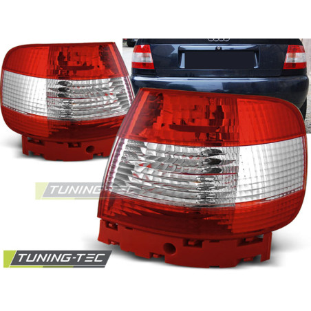 Fanali Posteriori Rosso/bianco per Audi A4 11/1994-09/2000 (Cod. TT-LTAU10)