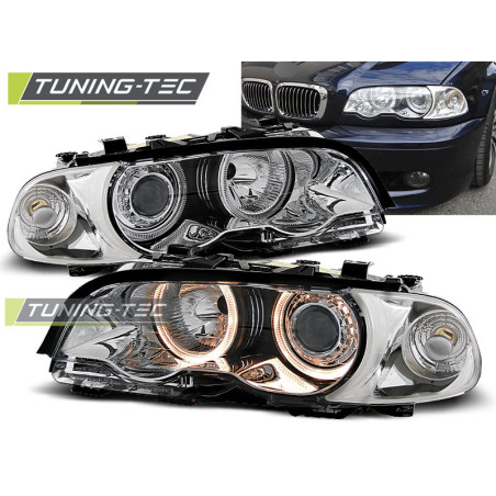 Fari Anteriori Angel Eyes per BMW E46 04/1999-08/2001 (Cod. TT-LPBM33)