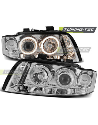 Fari Anteriori Angel Eyes per Audi A4 10/2000-10/2004 (Cod. TT-LPAU19)