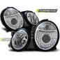 Fari Anteriori Cromato per Mercedes-Benz W208 Clk 03/1997-04/2002 (Cod. TT-LPME05)