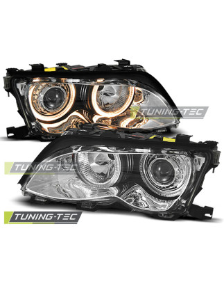 Fari Anteriori Angel Eyes per BMW E46 S/t 09/2001-03/2005 (Cod. TT-LPBM85)