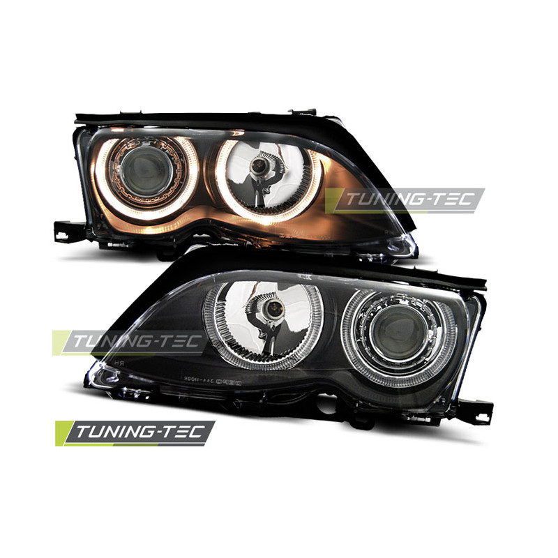 Fari Anteriori Angel Eyes per BMW E46 S/t 09/2001-03/2005 (Cod. TT-LPBM86)