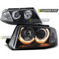 Fari Anteriori Angel Eyes per Volkswagen Passat 3BG B5 Fl 09/2000-03/2005 (Cod. TT-LPVW46)