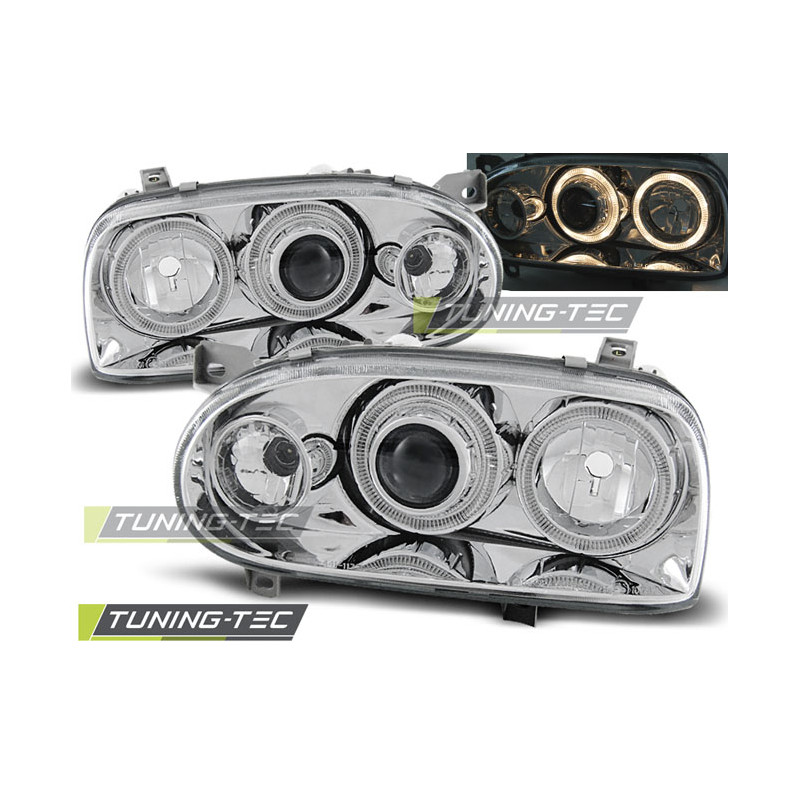 Fari Anteriori Angel Eyes per Volkswagen Golf 3 09/1991-08/1997 (Cod. TT-LPVW47)