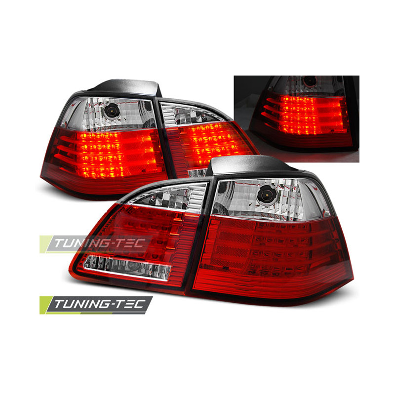 Fanali Posteriori LED Rosso/bianco per BMW Serie 5 E61 2004-03/2007 (Cod. TT-LDBM33)