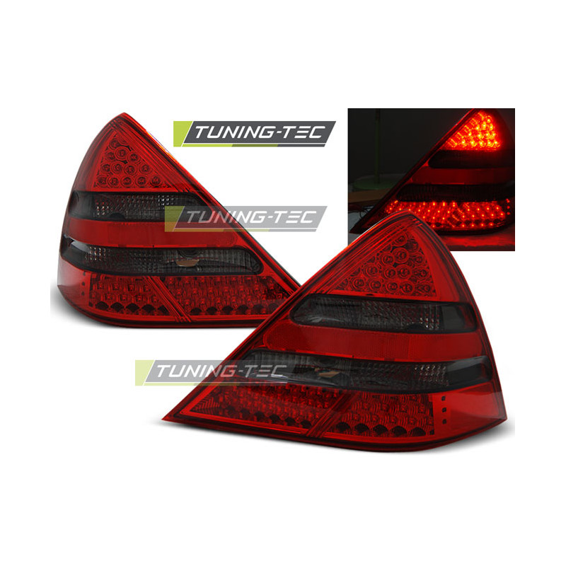 Fanali Posteriori LED Rosso Fumé per Mercedes-Benz R170 Slk 04/1996-2004 (Cod. TT-LDME03)