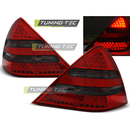 Fanali Posteriori LED Rosso Fumé per Mercedes-Benz R170 Slk 04/1996-2004 (Cod. TT-LDME03)