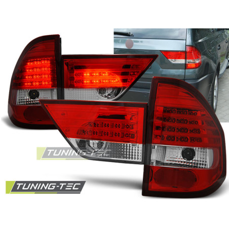Fanali Posteriori LED Rosso/bianco per BMW X3 E83 01/2004-2006 (Cod. TT-LDBM47)