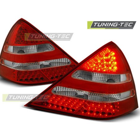 Fanali Posteriori LED Rosso/bianco per Mercedes-Benz R170 Slk 04/1996-2004 (Cod. TT-LDME12)
