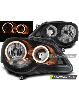 Fari Anteriori Angel Eyes per Volkswagen Polo 9N3 04/2005-2009 (Cod. TT-LPVWE3)