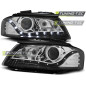 Fari Anteriori Luci Diurne Nero per Audi A3 8P 05/2003-03/2008 (Cod. TT-LPAU24)