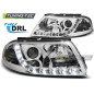 Fari Anteriori Luci Diurne DRL Cromato per Volkswagen Passat 3BG 09/2000-03/2005 (Cod. TT-LPVWD8)