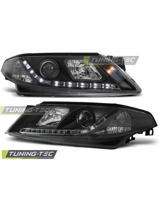 Fari Anteriori con Luci Diurne Luci Diurne Nero per Renault Laguna 2 2001-03/2005 (Cod. TT-LPRE18)