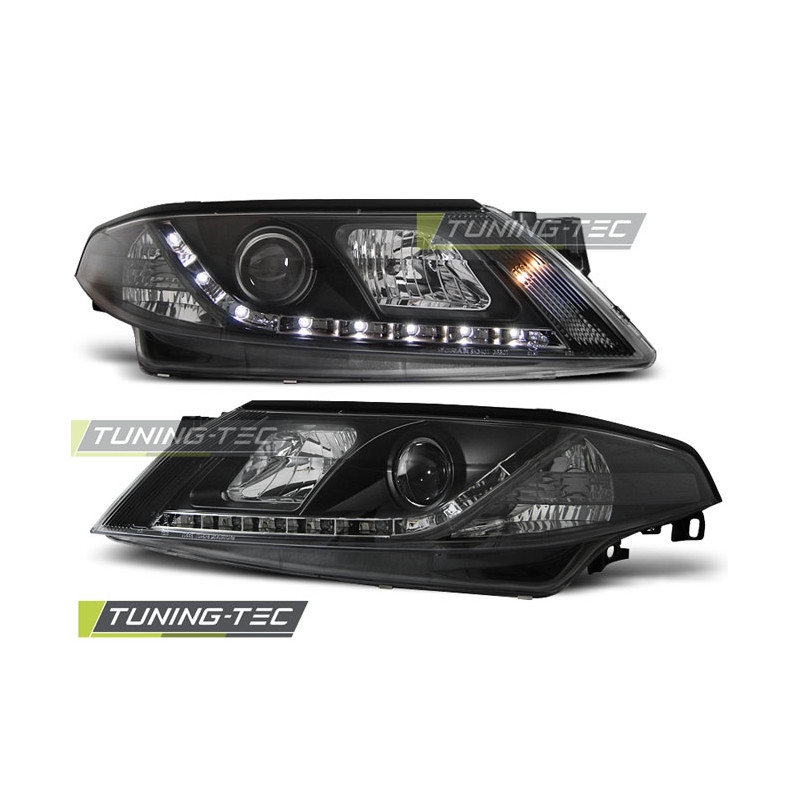 Fari Anteriori con Luci Diurne Luci Diurne Nero per Renault Laguna 2 2001-03/2005 (Cod. TT-LPRE18)