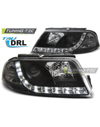 Fari Anteriori Luci Diurne DRL Nero per Volkswagen Passat 3BG 09/2000-03/2005 (Cod. TT-LPVWD9)