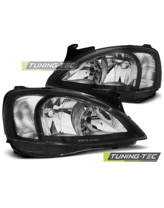 Fanali Posteriori Nero per Opel Corsa C 2000-2006 (Cod. TT-LPOP30)
