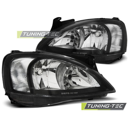 Fanali Posteriori Nero per Opel Corsa C 2000-2006 (Cod. TT-LPOP30)