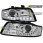 Fari Anteriori Luci Diurne Cromato per Audi A4 10/2000-10/2004 (Cod. TT-LPAU63)