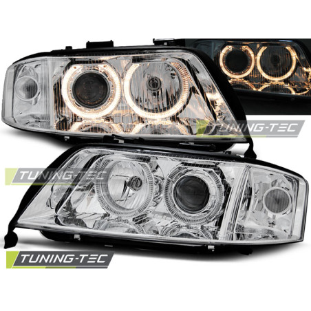 Fari Anteriori Angel Eyes per Audi A6 05/1997-06/2001 (Cod. TT-LPAU69)