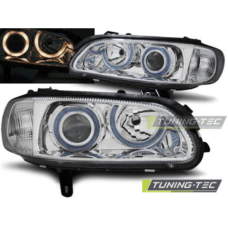 Fari Anteriori Angel Eyes per Opel Omega B 04/1994-08/1999 (Cod. TT-LPOP67)