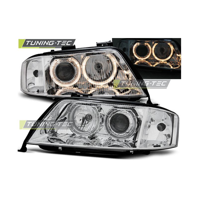Fari Anteriori Angel Eyes per Audi A6 05/1997-09/1999 (Cod. TT-LPAU67)