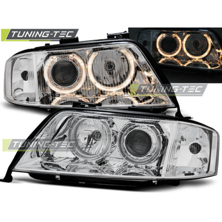 Fari Anteriori Angel Eyes per Audi A6 05/1997-09/1999 (Cod. TT-LPAU67)