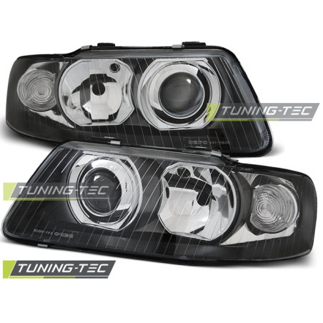 Fari Anteriori Nero per Audi A3 09/2000-05/2003 (Cod. TT-LPAU13)