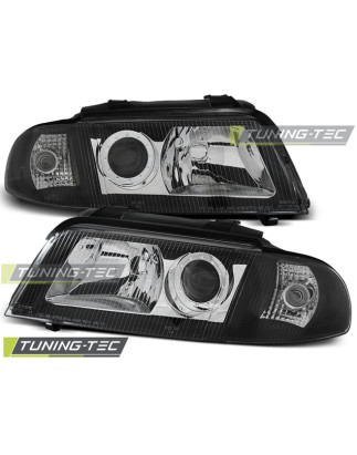 Fari Anteriori Nero per Audi A4 01/1999-11/2000 (Cod. TT-LPAU01)