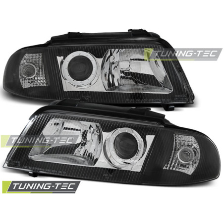 Fari Anteriori Nero per Audi A4 01/1999-11/2000 (Cod. TT-LPAU01)