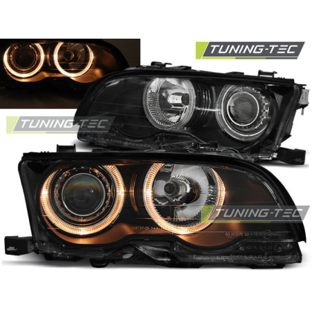 Fari Anteriori Angel Eyes per BMW E46 09/2001-03/2003 (Cod. TT-LPBM82)