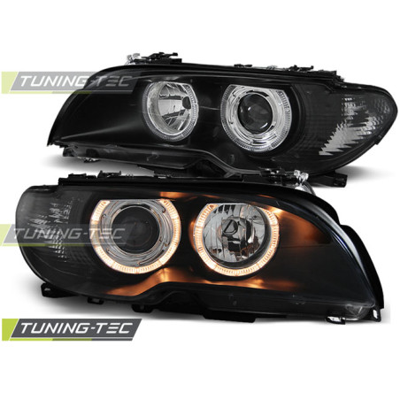 Fari Anteriori Angel Eyes per BMW E46 04/2003-2006 (Cod. TT-LPBM84)