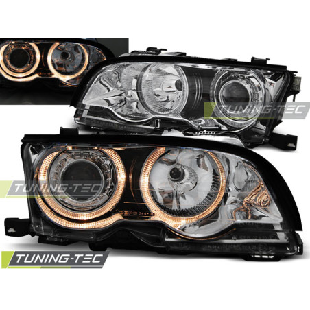 Fari Anteriori Angel Eyes per BMW E46 09/2001-03/2003 (Cod. TT-LPBM81)