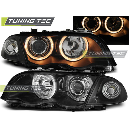 Fari Anteriori Angel Eyes per BMW E46 S/t 05/1998-08/2001 (Cod. TT-LPBM41)
