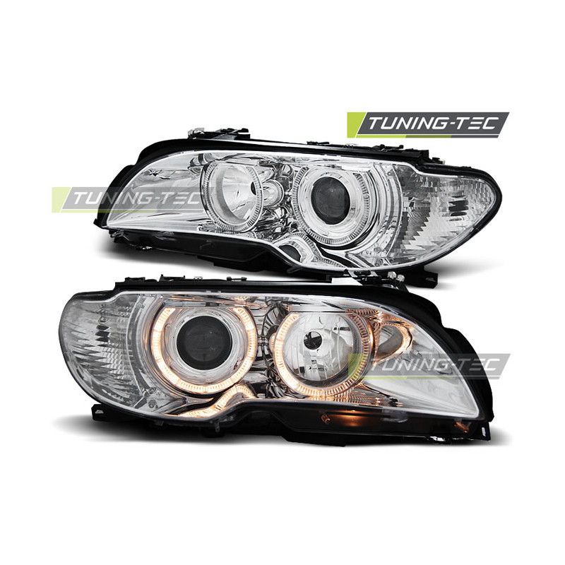 Fari Anteriori Angel Eyes per BMW E46 04/2003-2006 (Cod. TT-LPBM83)