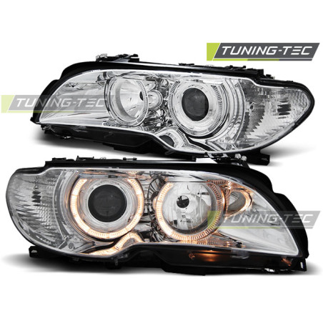 Fari Anteriori Angel Eyes per BMW E46 04/2003-2006 (Cod. TT-LPBM83)